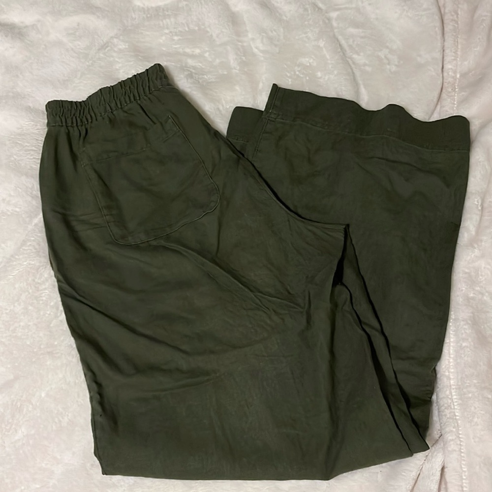 Linen wide pants